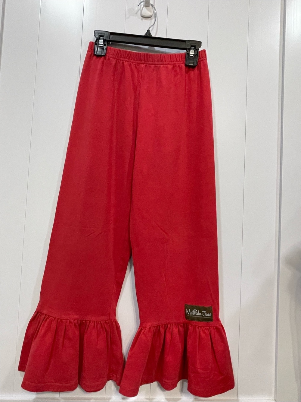 Matilda Jane Red & Light Blue Holiday Ruffle 12 and Big Ruffle bottoms 8 - Picture 2 of 6
